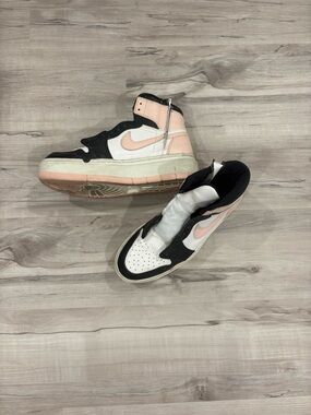 Nike Air Jordan 1 Mid - White, Black & Light Pink